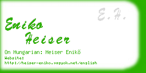 eniko heiser business card